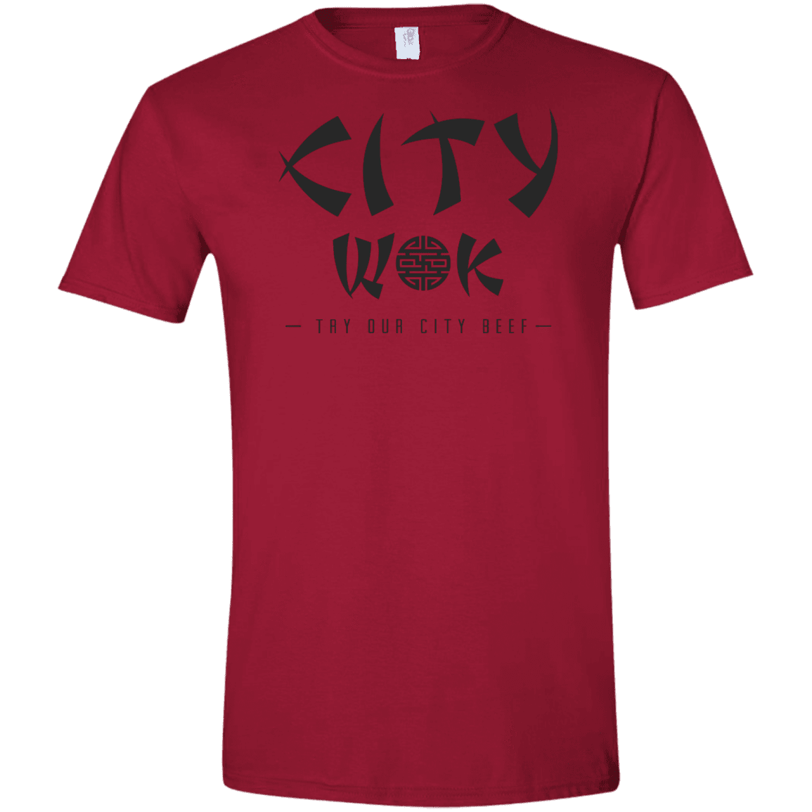 T-Shirts Cardinal Red / S City Wok Men's Semi-Fitted Softstyle