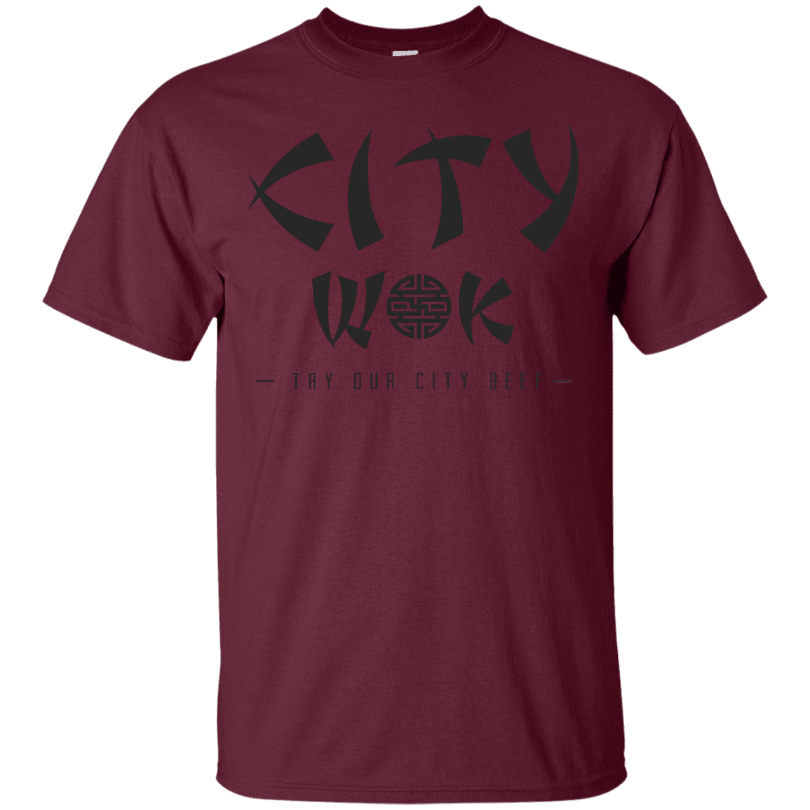 T-Shirts Maroon / S City Wok T-Shirt
