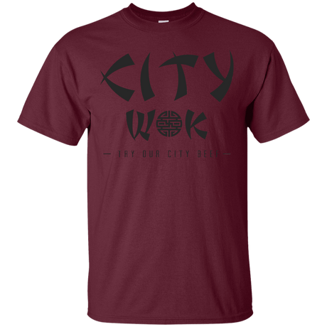 T-Shirts Maroon / S City Wok T-Shirt