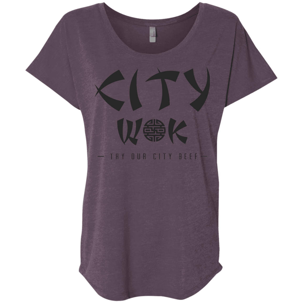 T-Shirts Vintage Purple / X-Small City Wok Triblend Dolman Sleeve