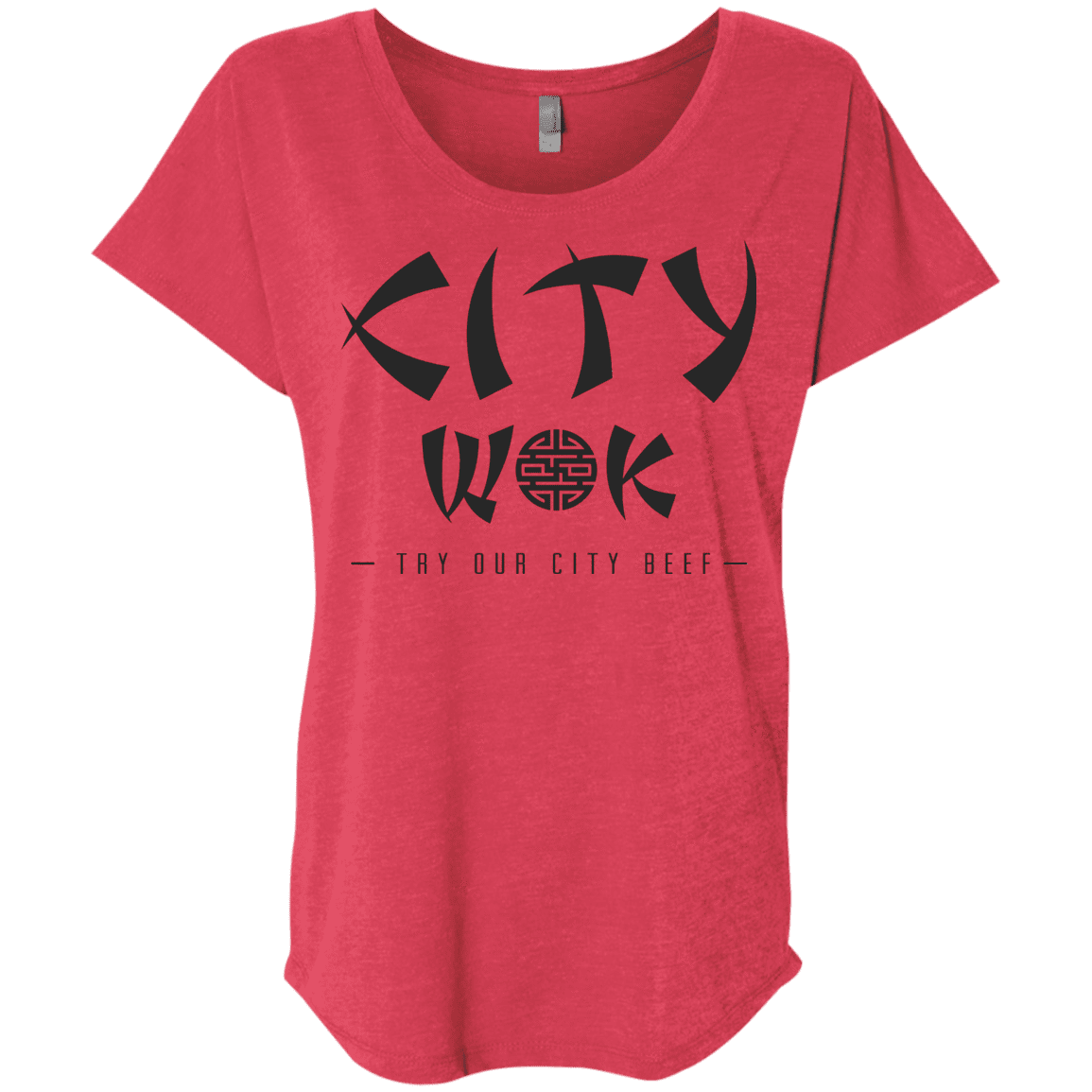 T-Shirts Vintage Red / X-Small City Wok Triblend Dolman Sleeve