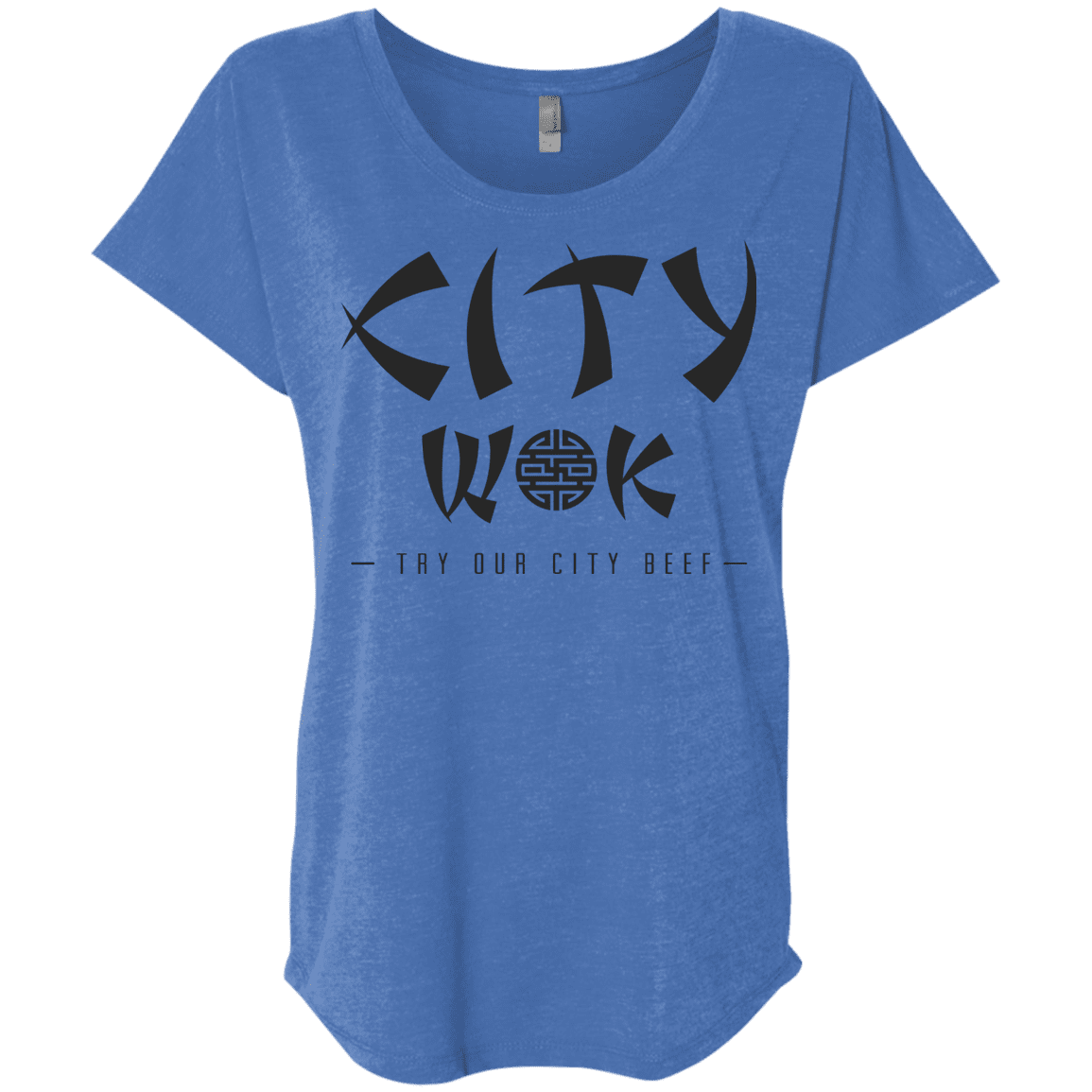 T-Shirts Vintage Royal / X-Small City Wok Triblend Dolman Sleeve