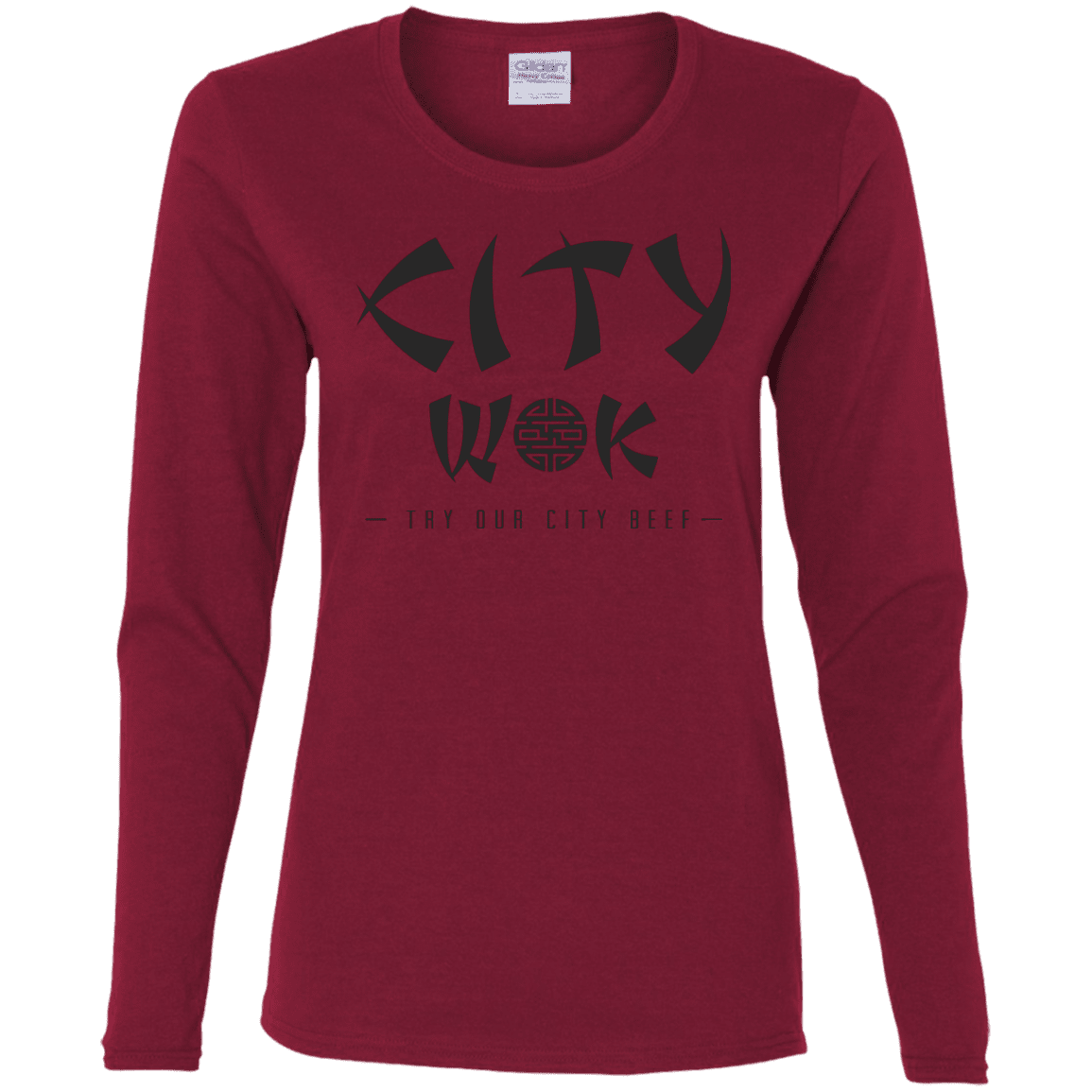 T-Shirts Cardinal / S City Wok Women's Long Sleeve T-Shirt