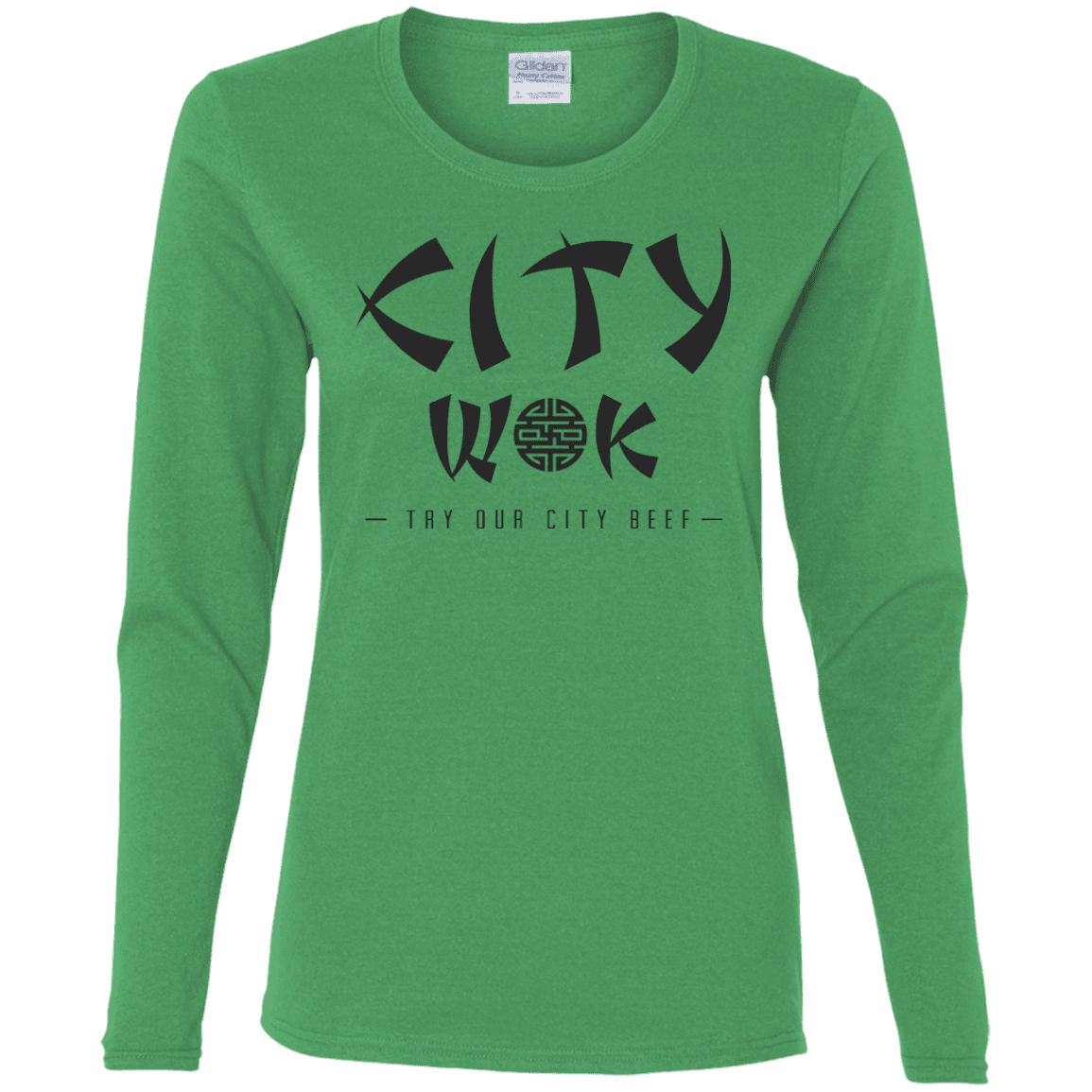T-Shirts Irish Green / S City Wok Women's Long Sleeve T-Shirt