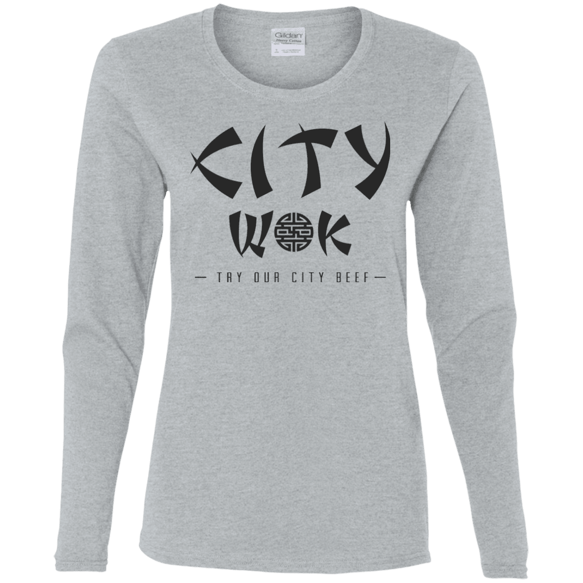 T-Shirts Sport Grey / S City Wok Women's Long Sleeve T-Shirt