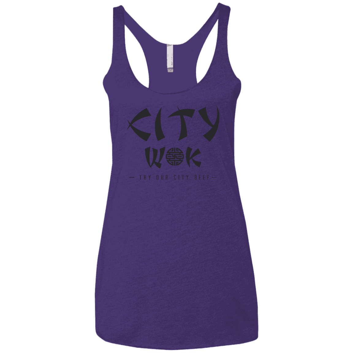 T-Shirts Purple Rush / X-Small City Wok Women's Triblend Racerback Tank