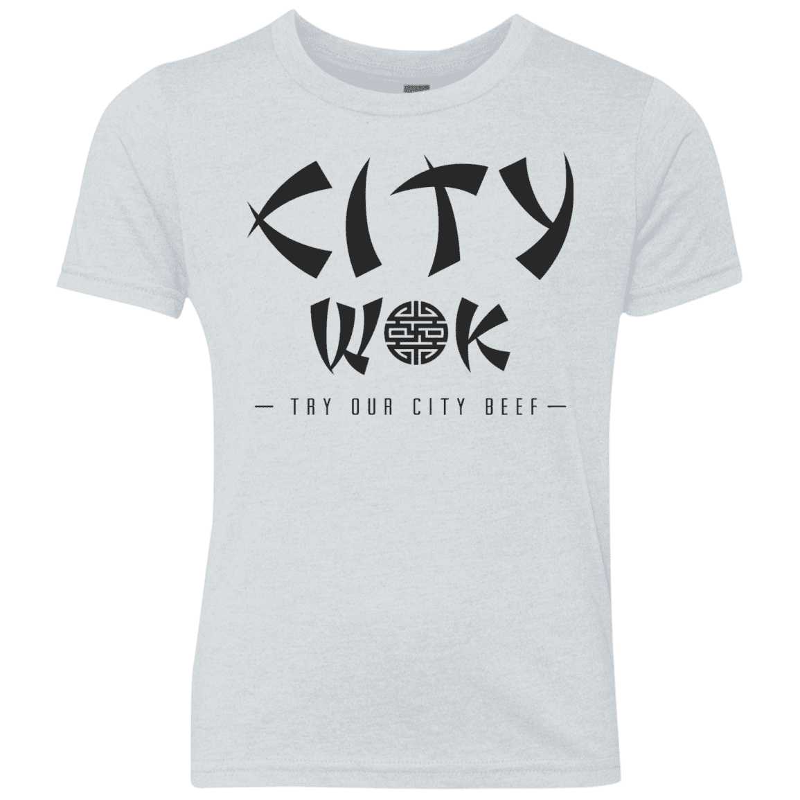 T-Shirts Heather White / YXS City Wok Youth Triblend T-Shirt