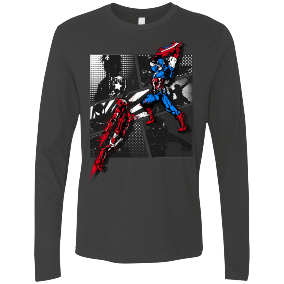 T-Shirts Heavy Metal / Small CIVIL WAR Men's Premium Long Sleeve