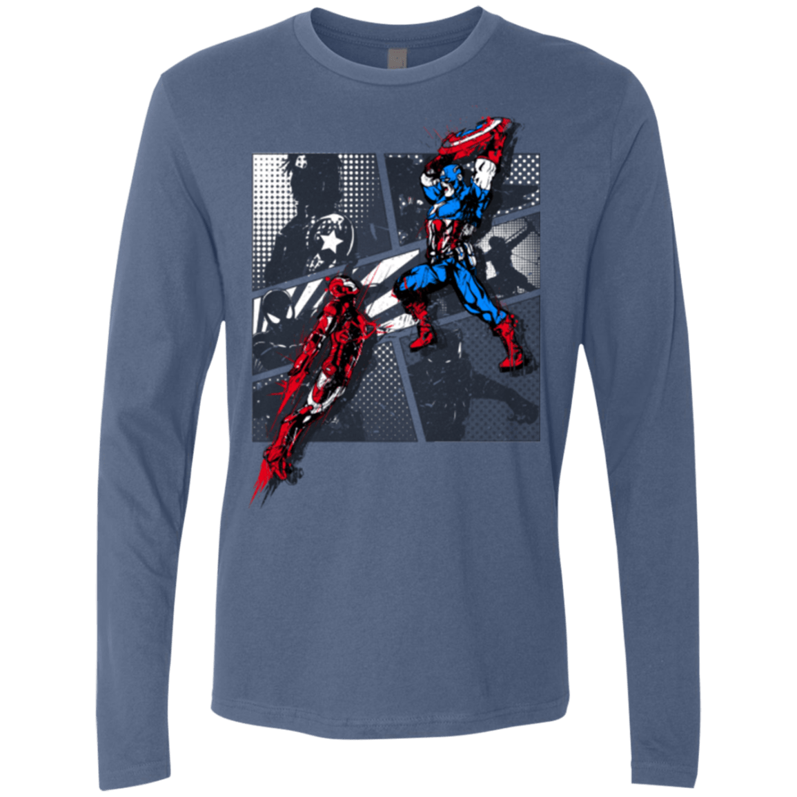 T-Shirts Indigo / Small CIVIL WAR Men's Premium Long Sleeve