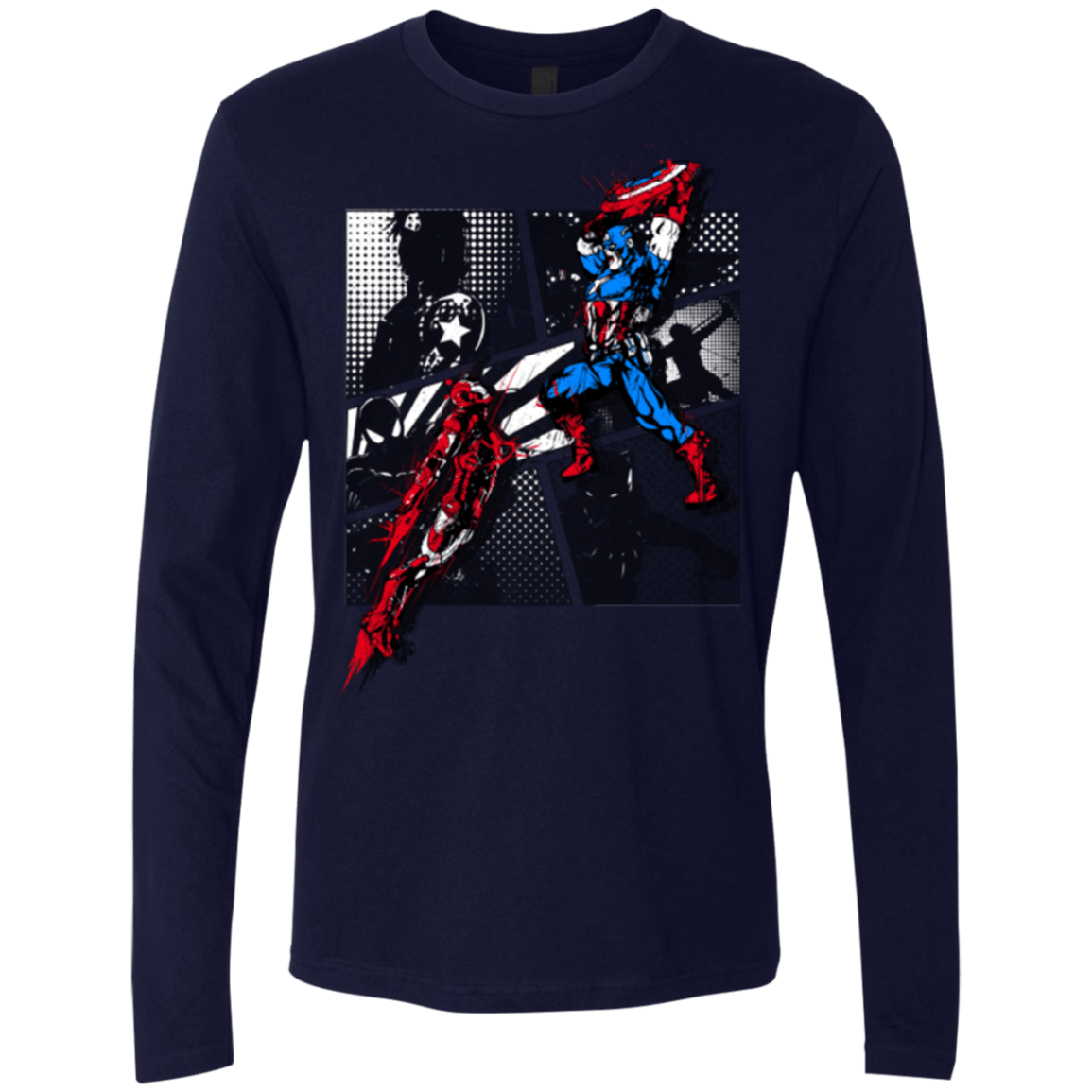 T-Shirts Midnight Navy / Small CIVIL WAR Men's Premium Long Sleeve