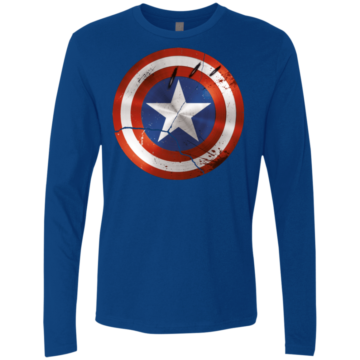 T-Shirts Royal / S Civil War Men's Premium Long Sleeve
