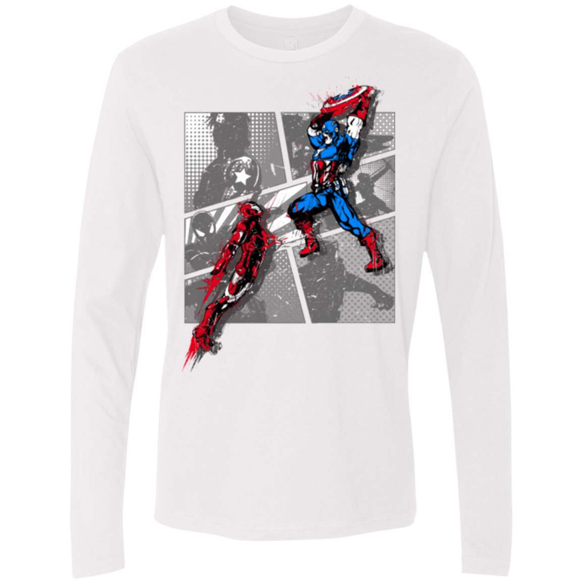 T-Shirts White / Small CIVIL WAR Men's Premium Long Sleeve