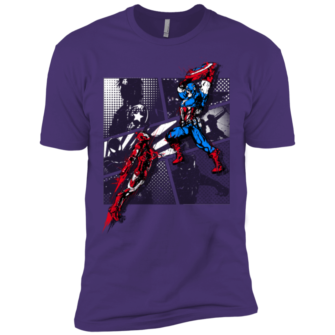 T-Shirts Purple / X-Small CIVIL WAR Men's Premium T-Shirt