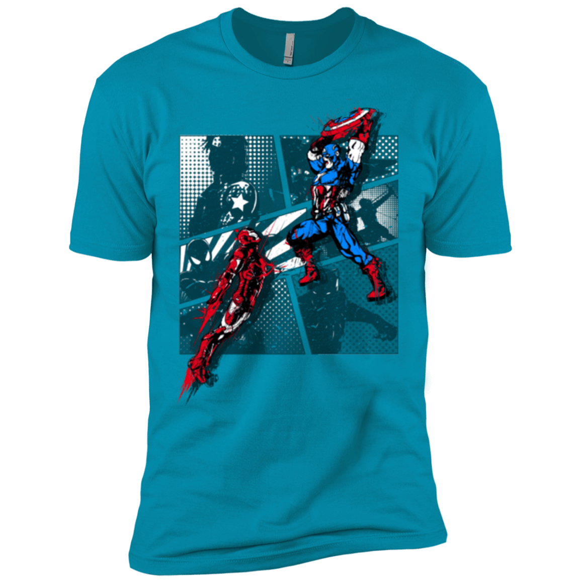 T-Shirts Turquoise / X-Small CIVIL WAR Men's Premium T-Shirt