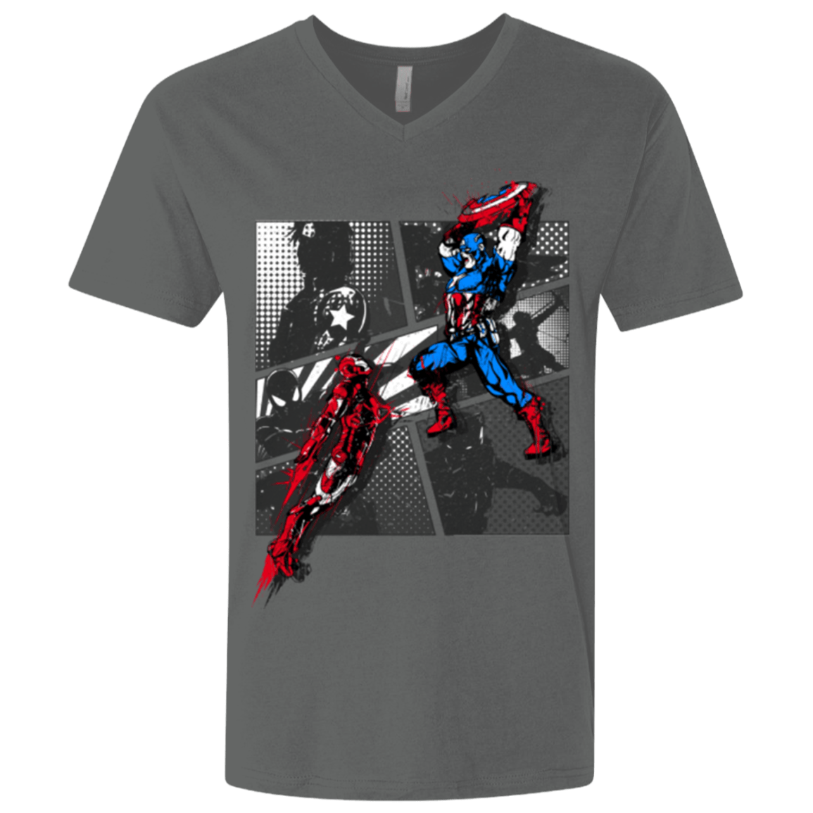 T-Shirts Heavy Metal / X-Small CIVIL WAR Men's Premium V-Neck