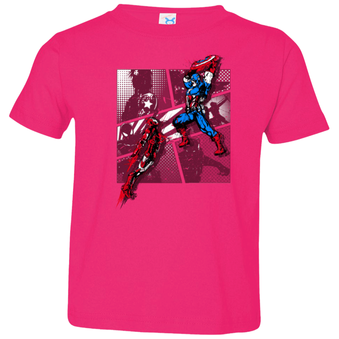 T-Shirts Hot Pink / 2T CIVIL WAR Toddler Premium T-Shirt