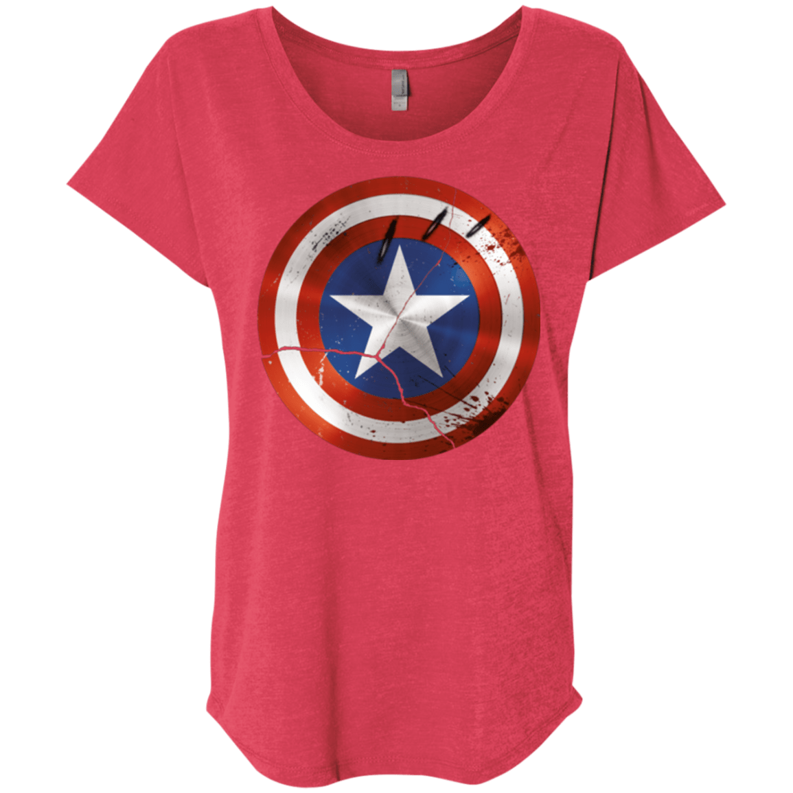 T-Shirts Vintage Red / X-Small Civil War Triblend Dolman Sleeve