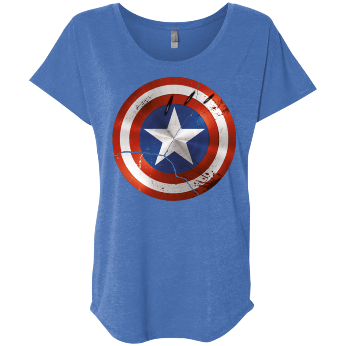 T-Shirts Vintage Royal / X-Small Civil War Triblend Dolman Sleeve