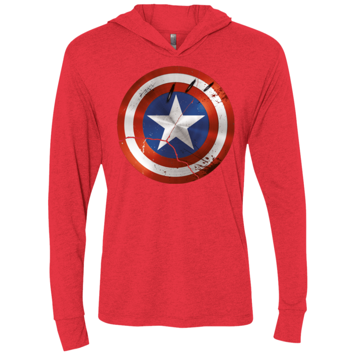 T-Shirts Vintage Red / X-Small Civil War Triblend Long Sleeve Hoodie Tee