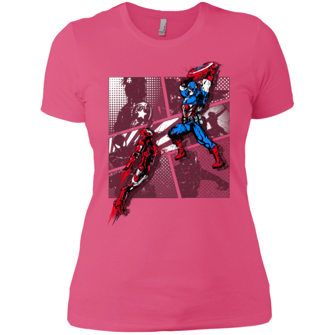 T-Shirts Hot Pink / X-Small CIVIL WAR Women's Premium T-Shirt