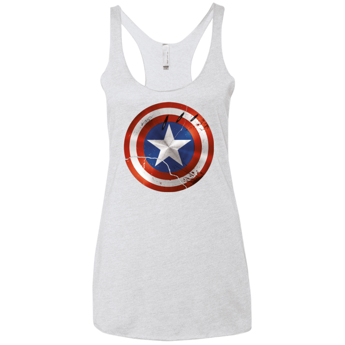 T-Shirts Heather White / X-Small Civil War Women's Triblend Racerback Tank