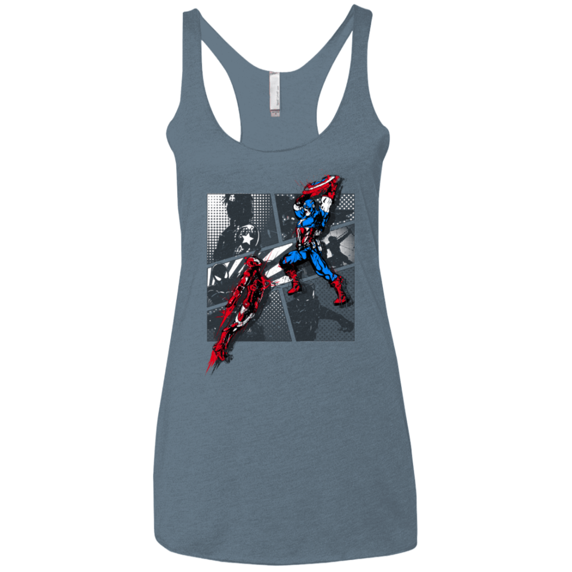 T-Shirts Indigo / X-Small CIVIL WAR Women's Triblend Racerback Tank