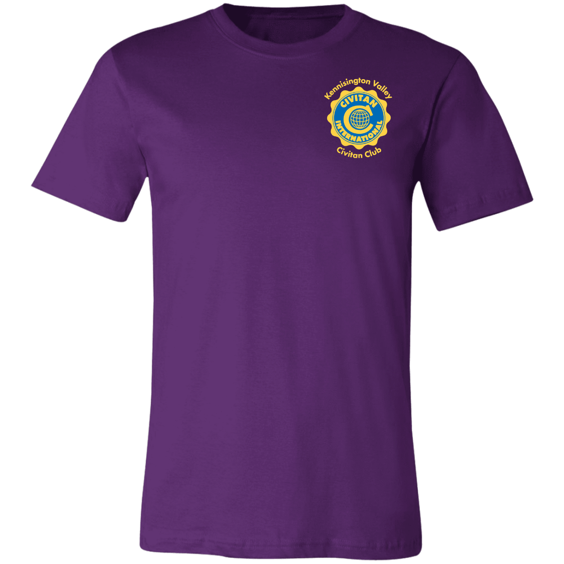 T-Shirts Team Purple / X-Small Civitan Front-Rear Printed BellaCanvas T-Shirt