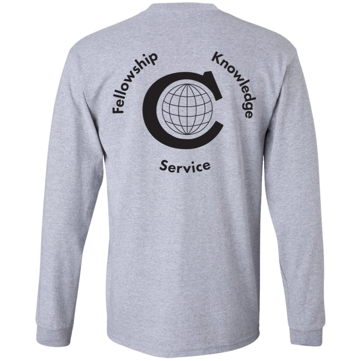 T-Shirts Civitan Front-Rear Printed BW Gildan LS T-Shirt