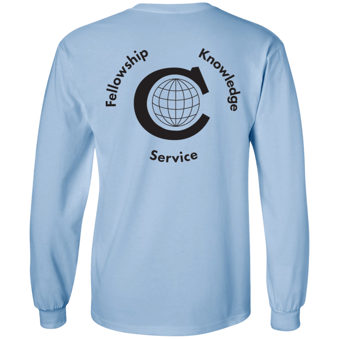 T-Shirts Civitan Front-Rear Printed BW Gildan LS T-Shirt