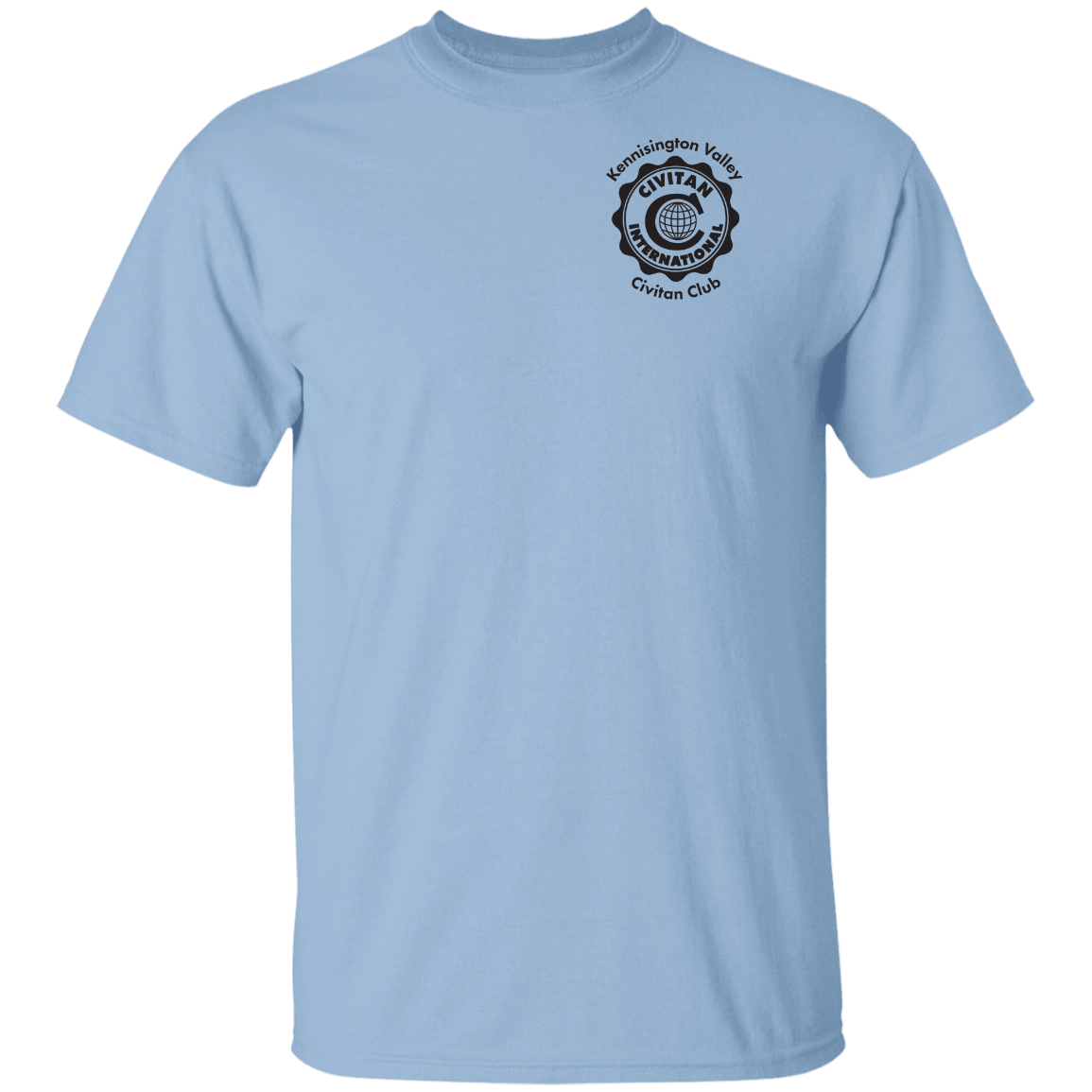 T-Shirts Light Blue / S Civitan Front-Rear Printed BW Gildan T-Shirt