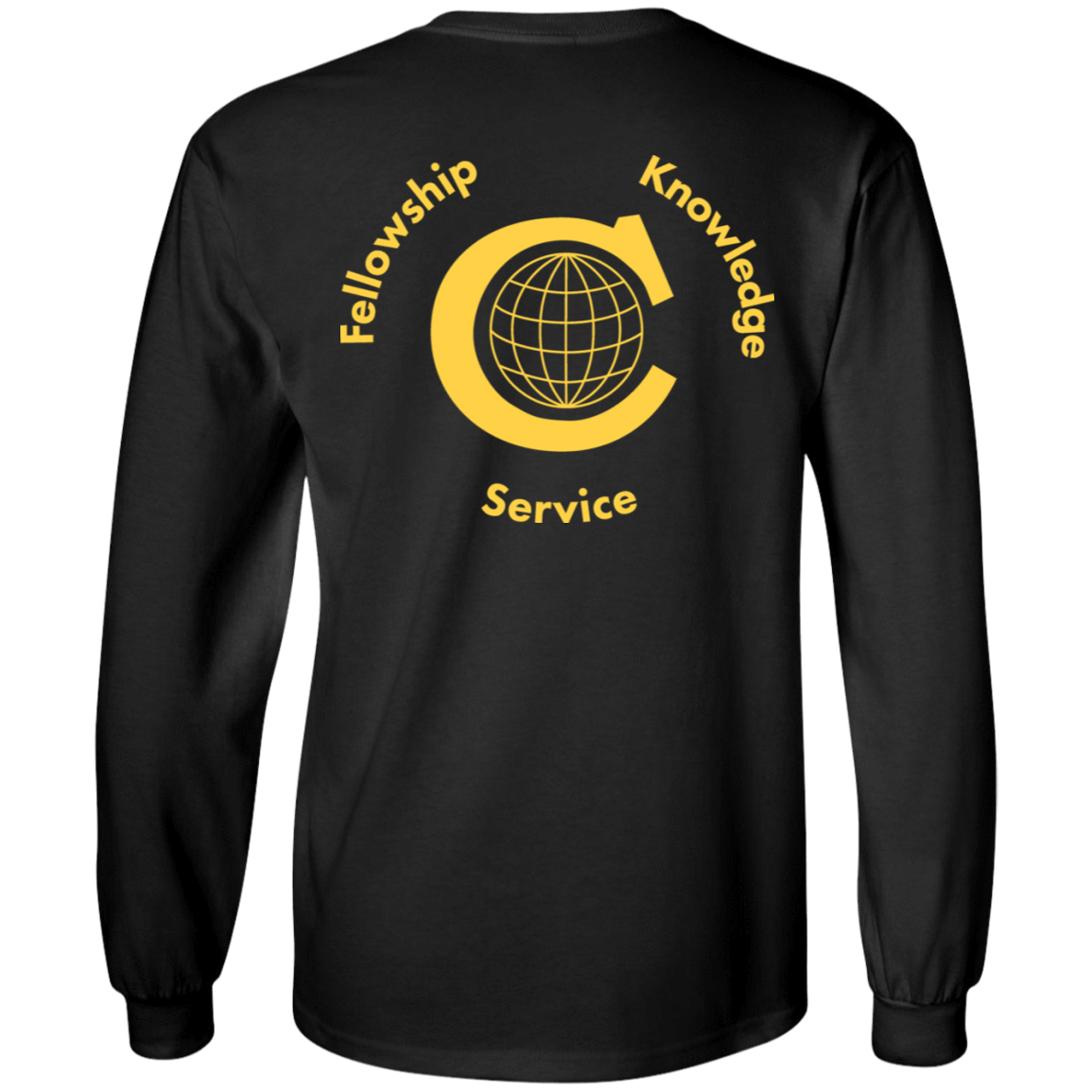 T-Shirts Civitan Front-Rear Printed Gildan LS T-Shirt