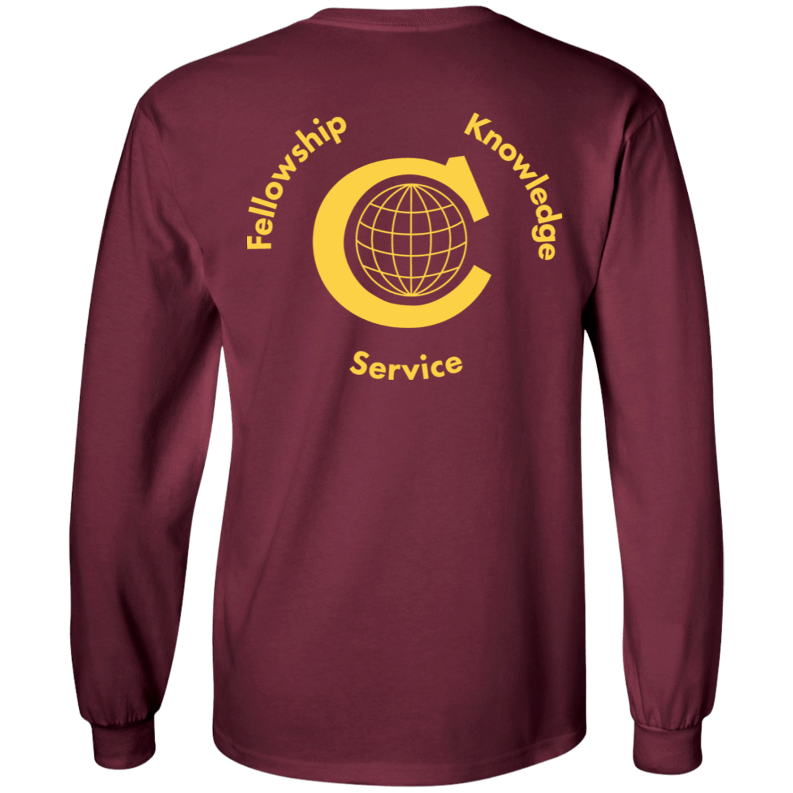 T-Shirts Civitan Front-Rear Printed Gildan LS T-Shirt