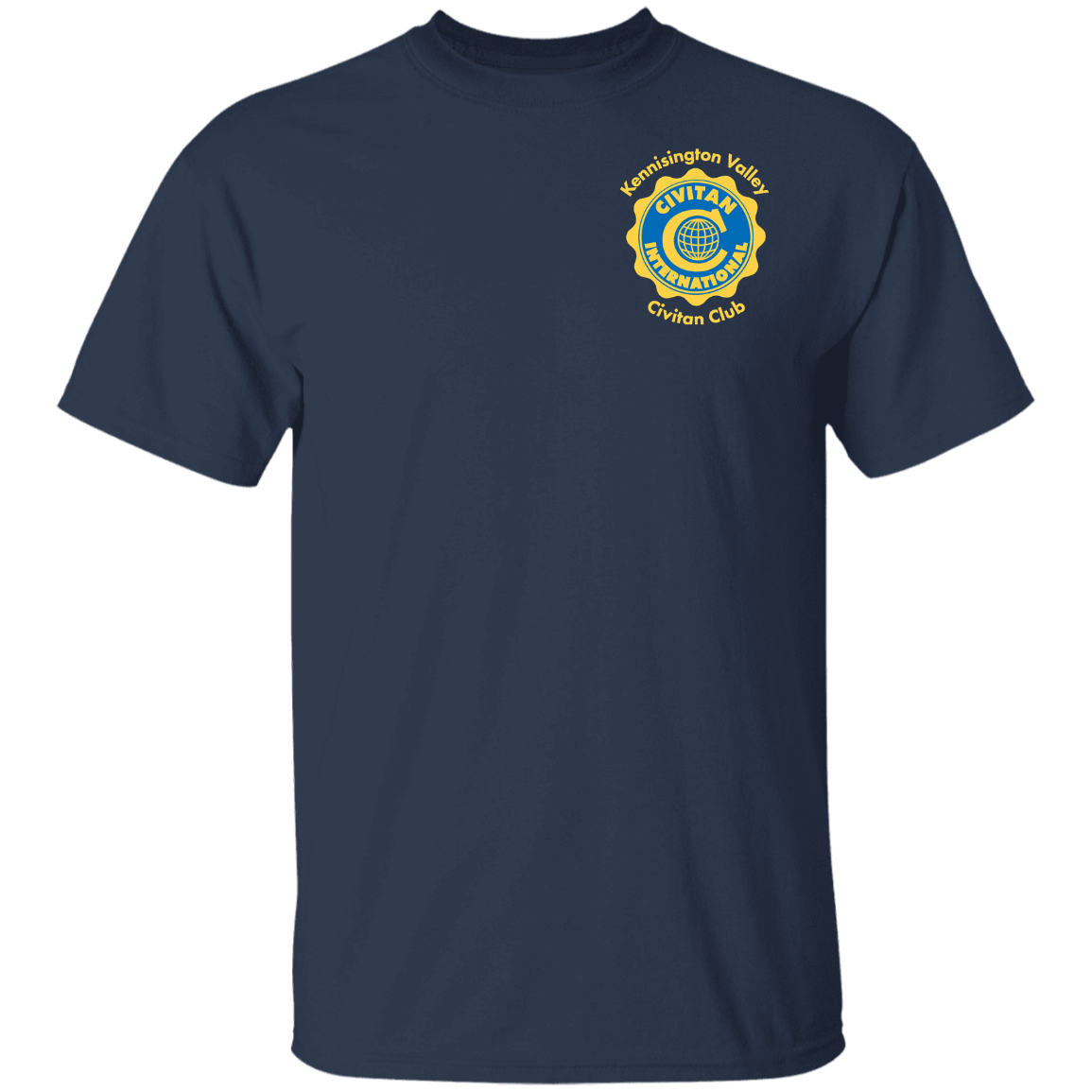 T-Shirts Navy / S Civitan Front-Rear Printed Gildan T-Shirt