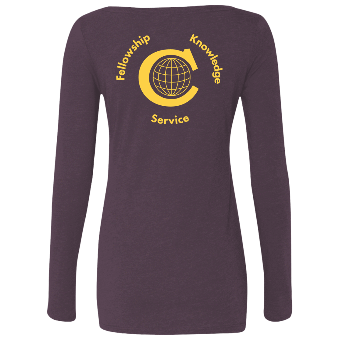 T-Shirts Civitan Front-Rear Printed Next Level Ladies Scoop