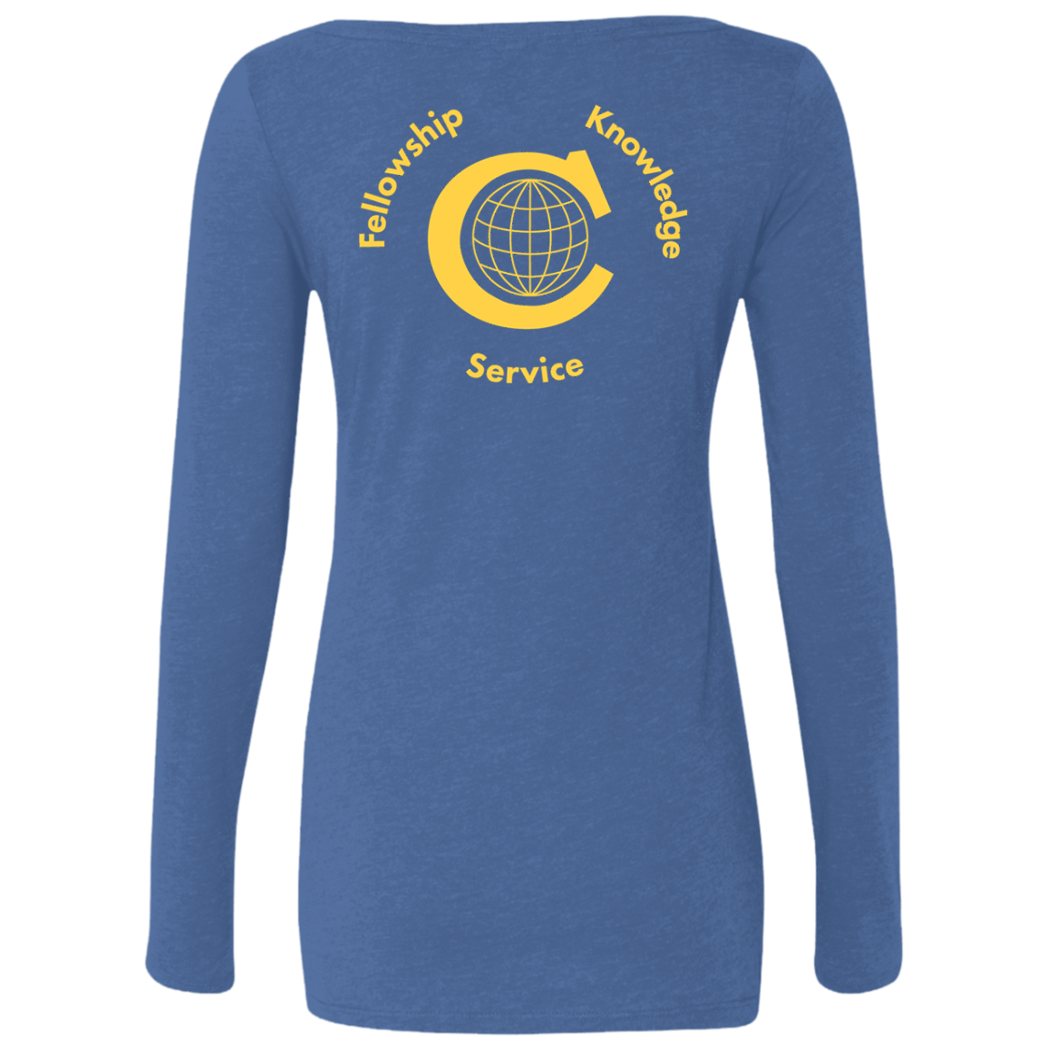 T-Shirts Civitan Front-Rear Printed Next Level Ladies Scoop