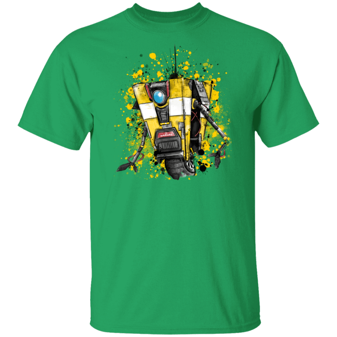 T-Shirts Irish Green / S CL4P-TP Robot T-Shirt