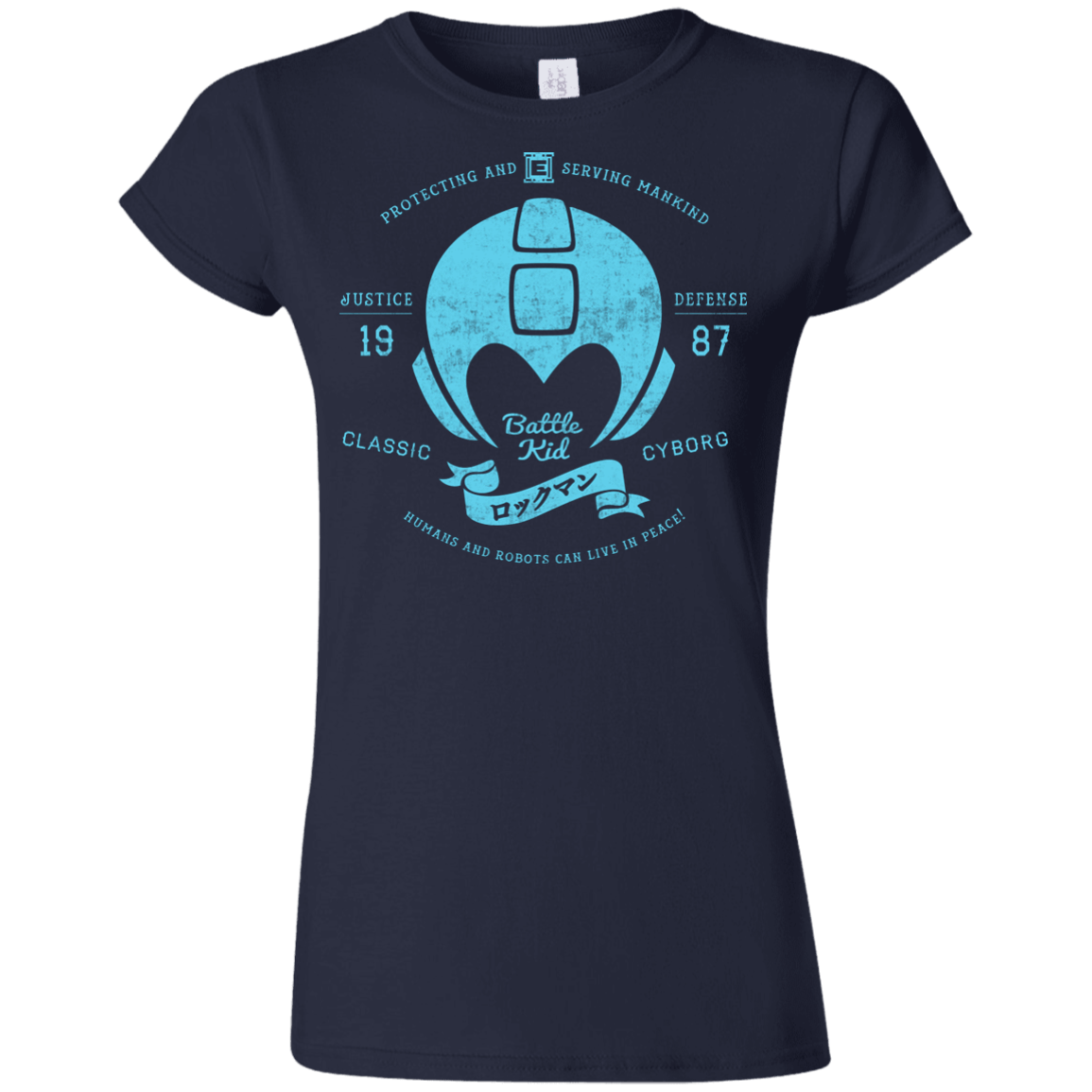 T-Shirts Navy / S Classic Cyborg 600 Junior Slimmer-Fit T-Shirt