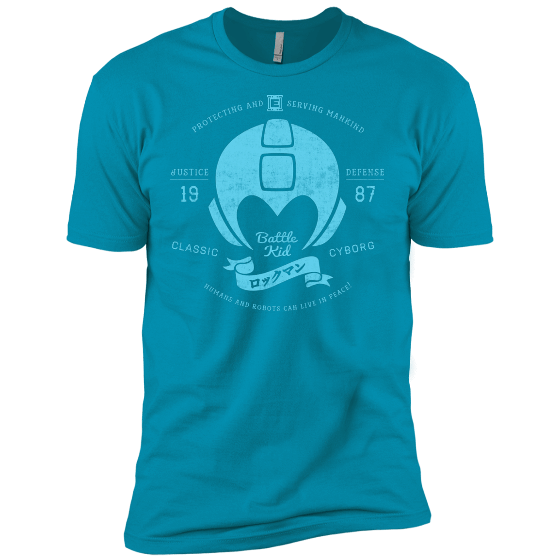 T-Shirts Turquoise / X-Small Classic Cyborg 600 Men's Premium T-Shirt