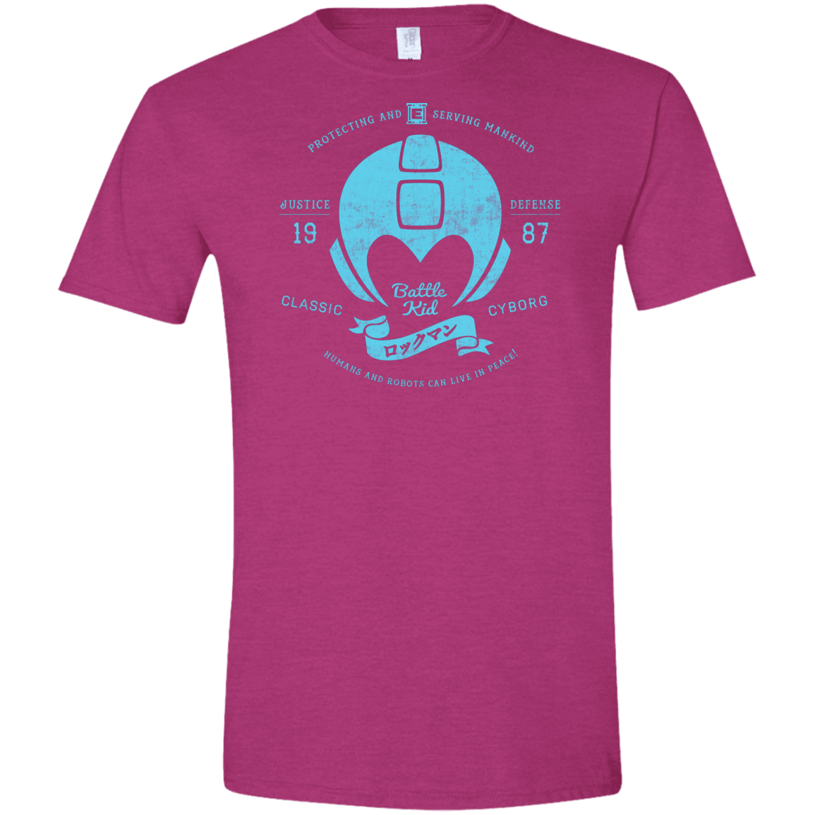 T-Shirts Antique Heliconia / S Classic Cyborg 600 Men's Semi-Fitted Softstyle