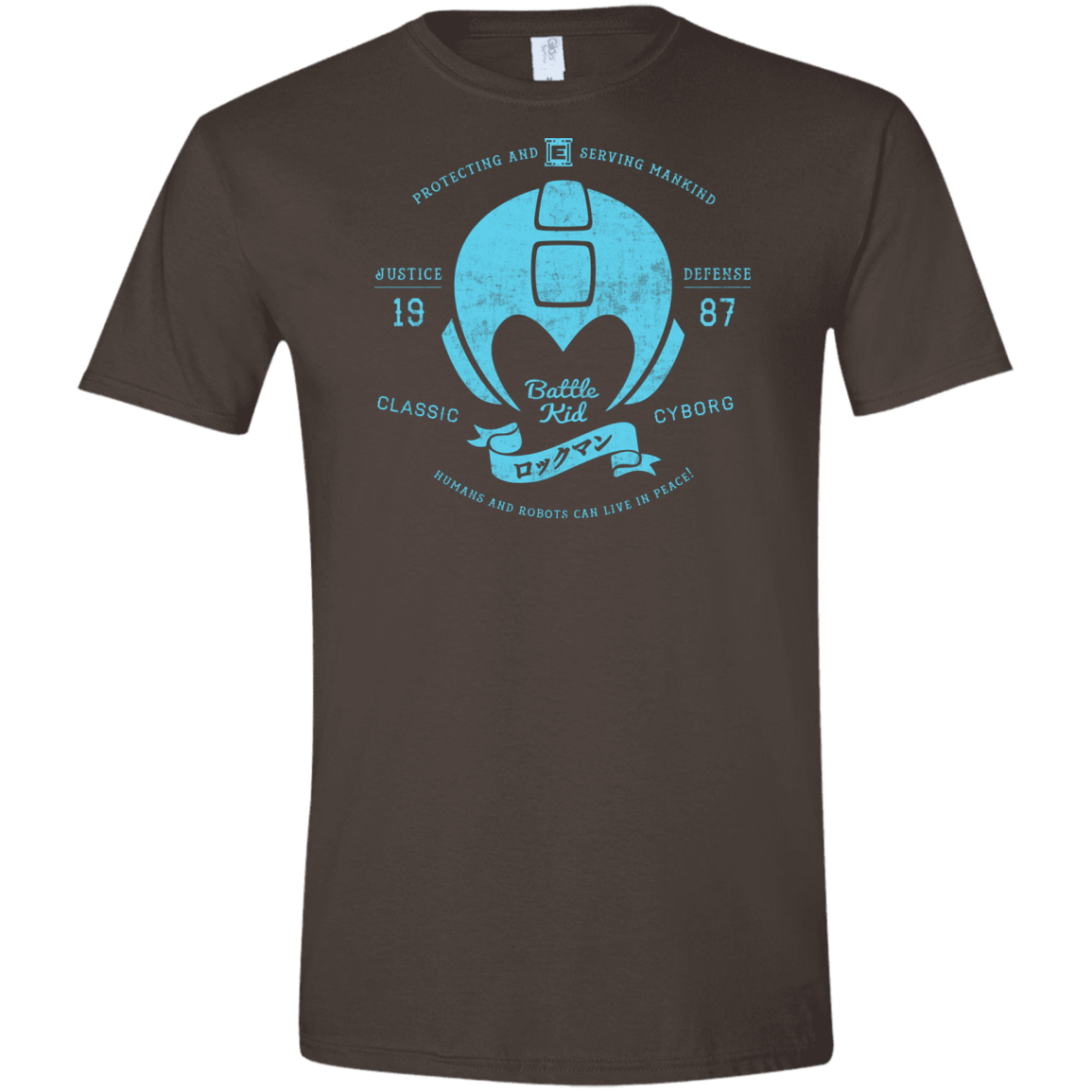 T-Shirts Dark Chocolate / S Classic Cyborg 600 Men's Semi-Fitted Softstyle