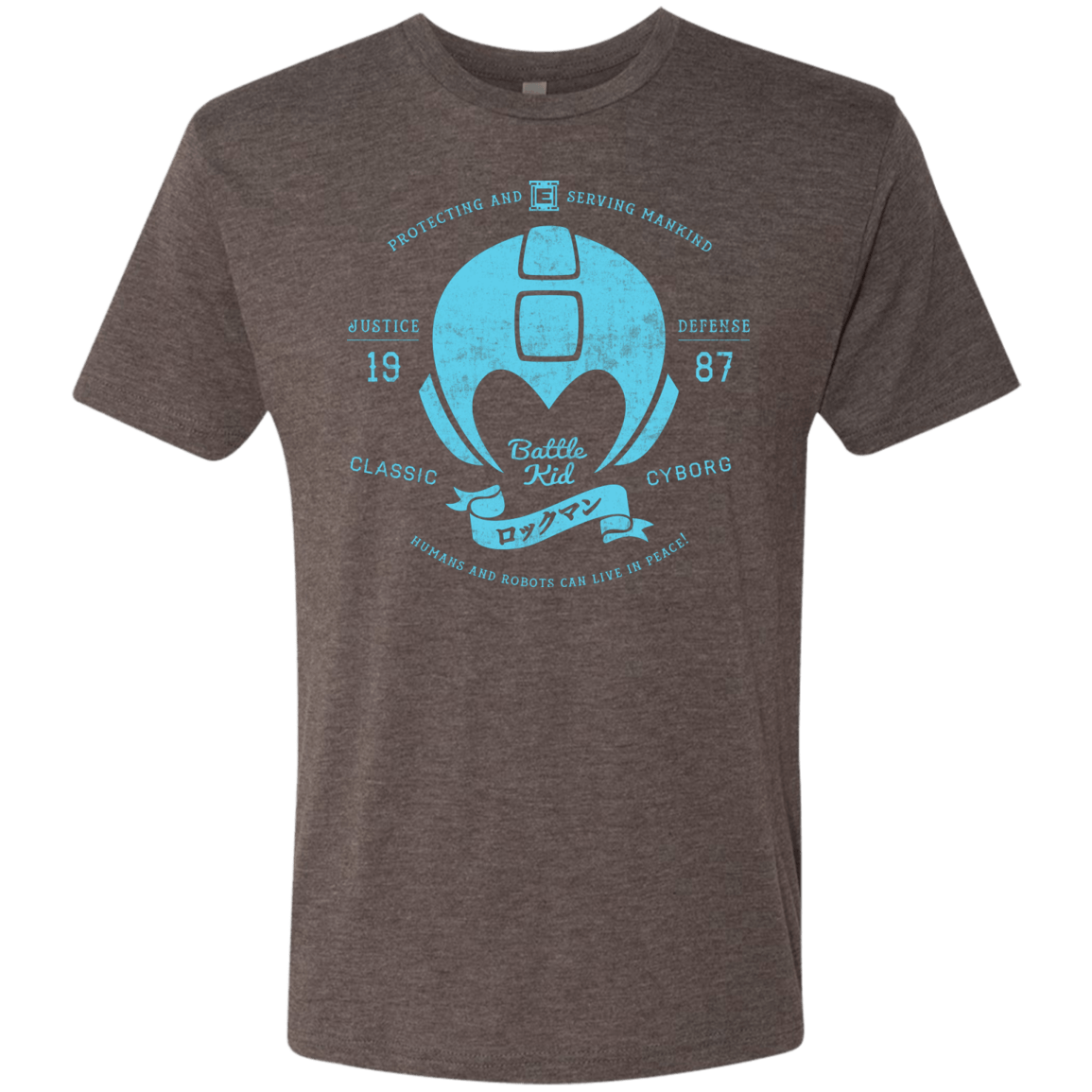 T-Shirts Macchiato / S Classic Cyborg 600 Men's Triblend T-Shirt