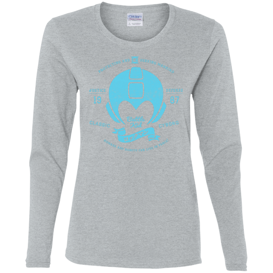 T-Shirts Sport Grey / S Classic Cyborg 600 Women's Long Sleeve T-Shirt
