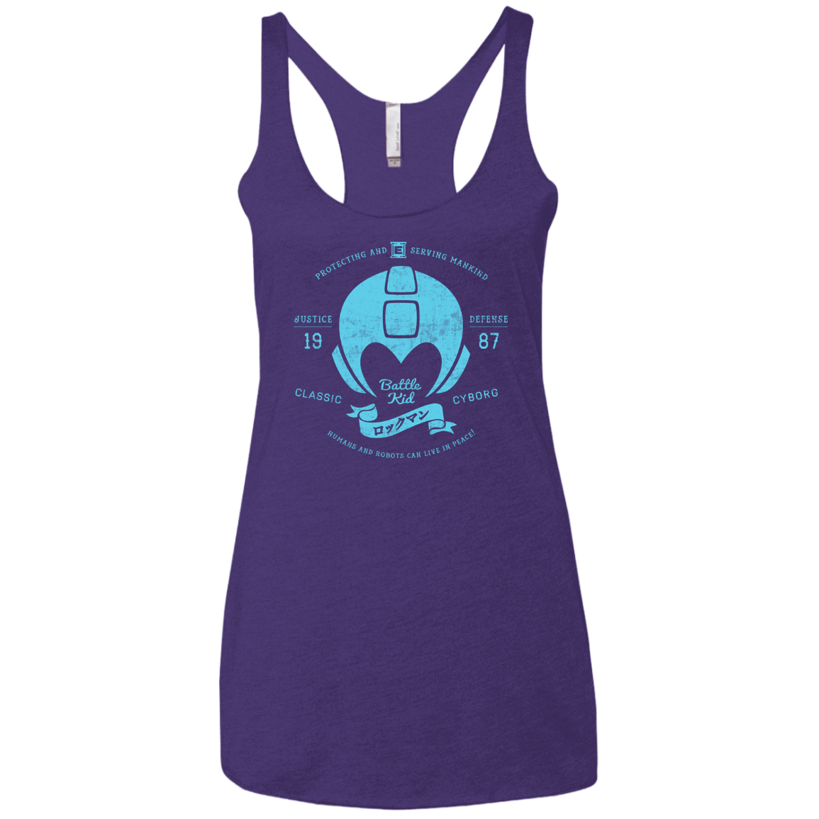 T-Shirts Purple Rush / X-Small Classic Cyborg 600 Women's Triblend Racerback Tank