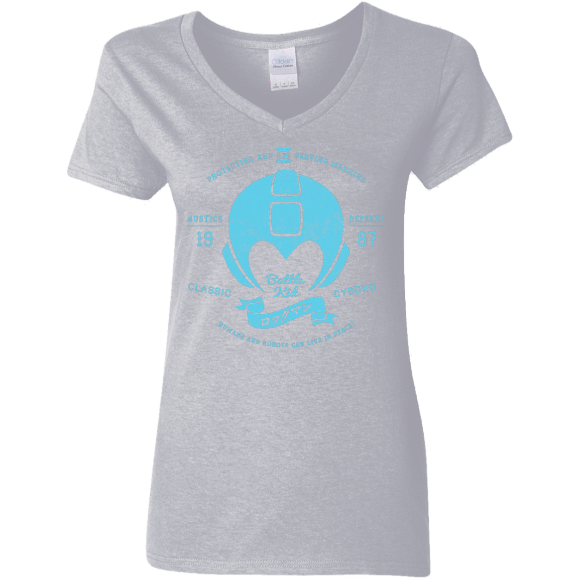 T-Shirts Sport Grey / S Classic Cyborg 600 Women's V-Neck T-Shirt