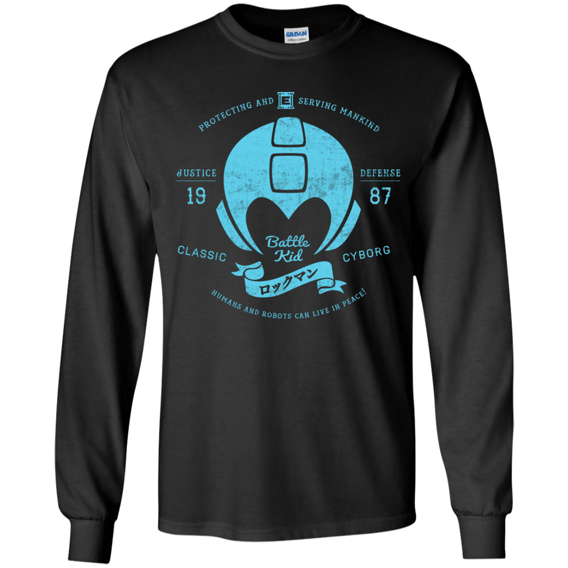 T-Shirts Black / YS Classic Cyborg 600 Youth Long Sleeve T-Shirt