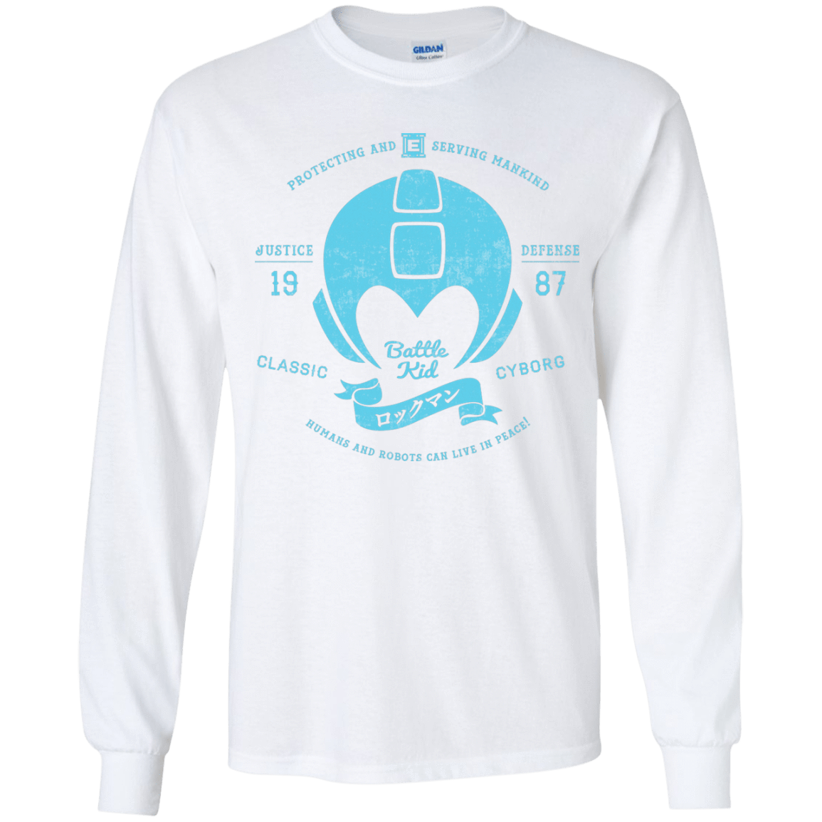 T-Shirts White / YS Classic Cyborg 600 Youth Long Sleeve T-Shirt