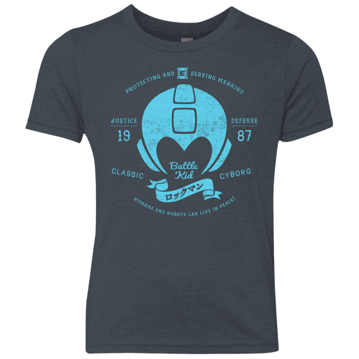 T-Shirts Vintage Navy / YXS Classic Cyborg 600 Youth Triblend T-Shirt