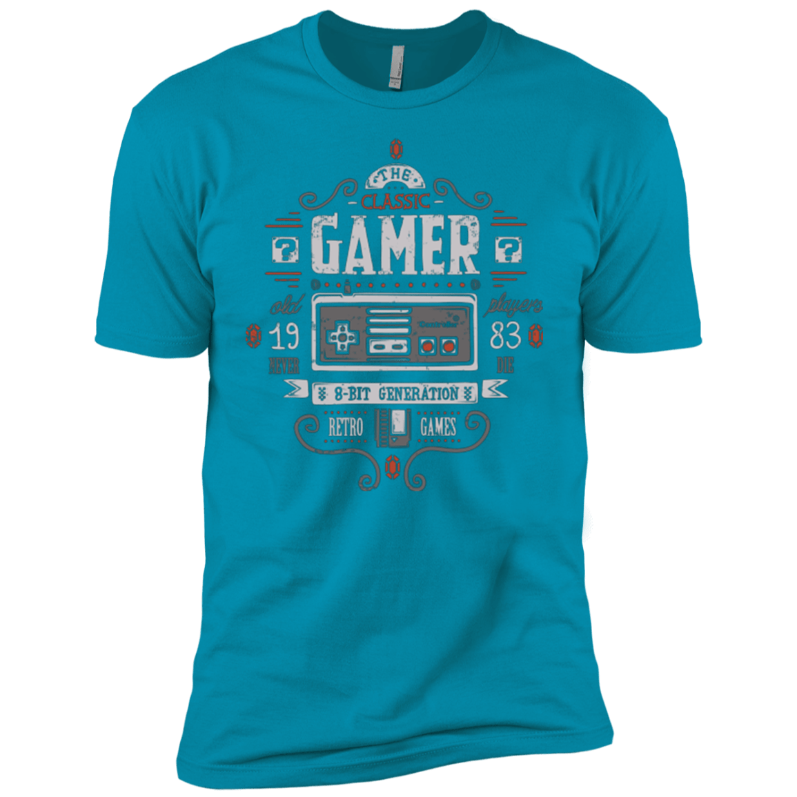 T-Shirts Turquoise / YXS Classic Gamer Boys Premium T-Shirt