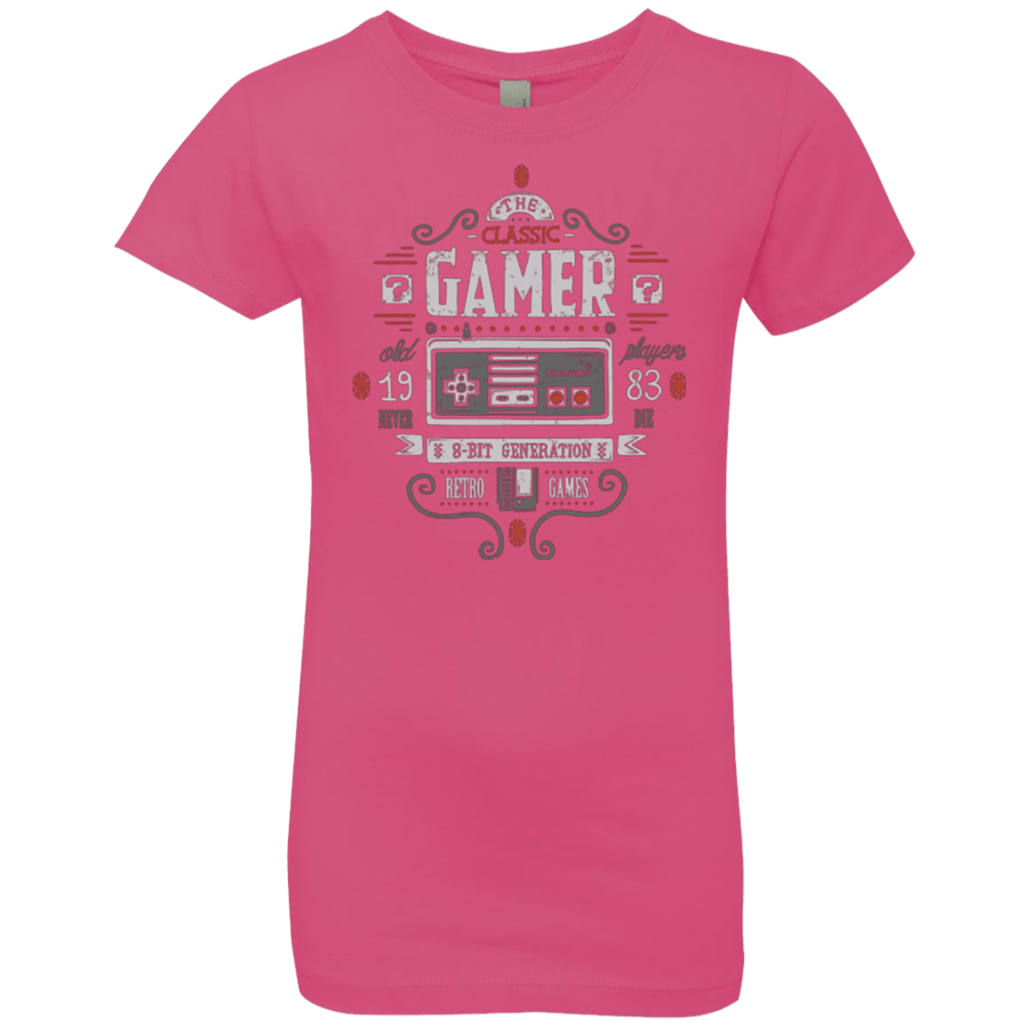 T-Shirts Hot Pink / YXS Classic Gamer Girls Premium T-Shirt