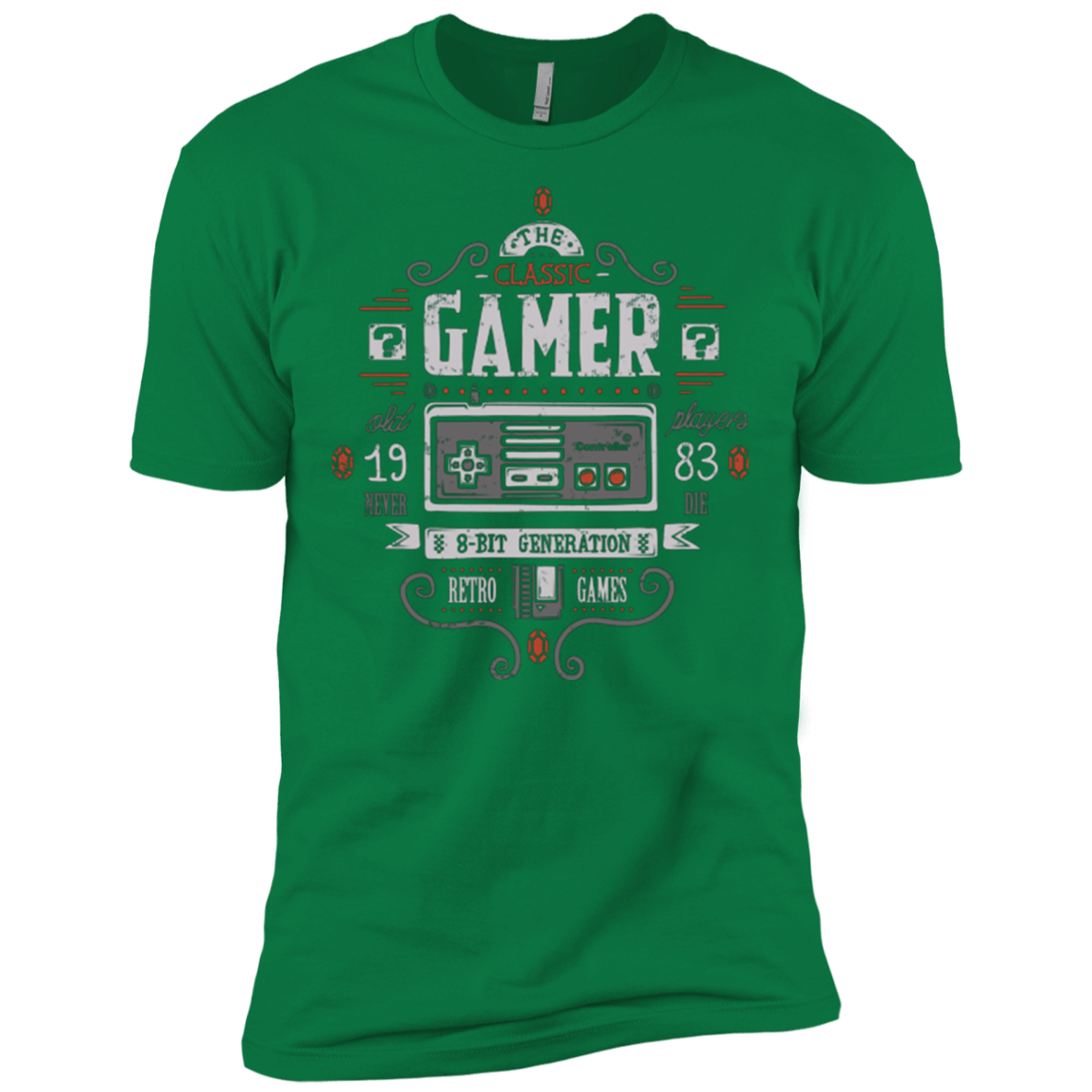 T-Shirts Kelly Green / X-Small Classic Gamer Men's Premium T-Shirt